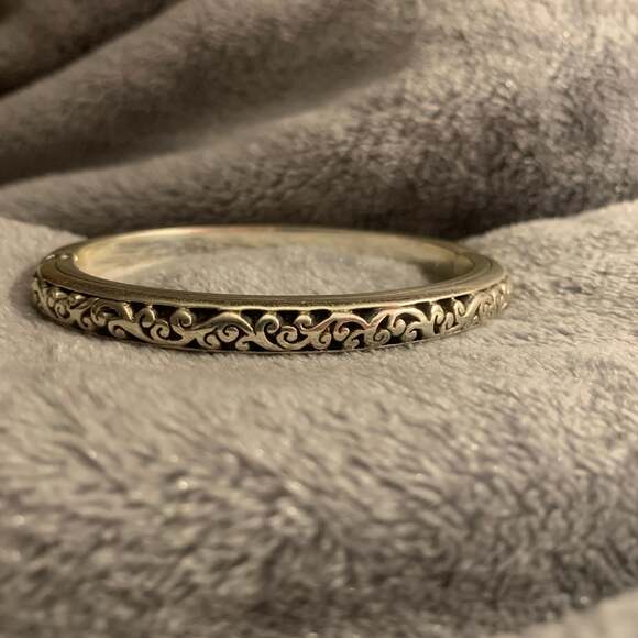 Sacred Cross Hinged Bangle - , - Picture 3 of 5